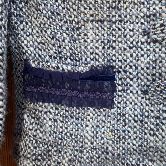 Cynthia Steffe Blue Tweed Skirt Set - Picture 7 of 12